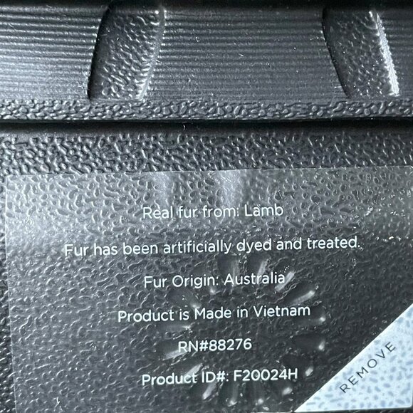 UGG Nita Genuine Shearling Platform Slippers Black Charcoal — Size 8 — NIB - Picture 9 of 13